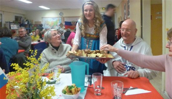 Soirée découverte de la Russie repas russe à Quimper organisé par l'association Russophone de Cornouaille